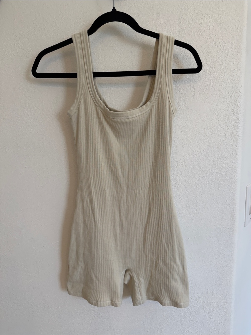 SKIMS Stretch Cotton Rib Romper Onesie